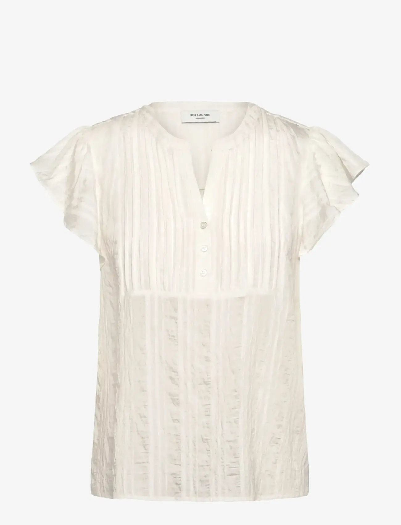 Rosemunde - RWMary SS Top - kortärmade blusar - cloud dancer - 0