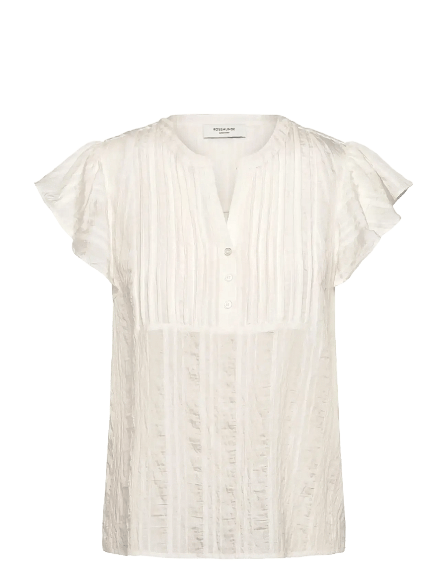 Rosemunde - RWMary SS Top - kortærmede bluser - cloud dancer - 1
