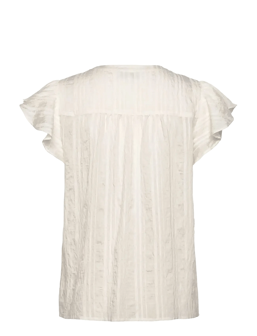 Rosemunde - RWMary SS Top - kortærmede bluser - cloud dancer - 2