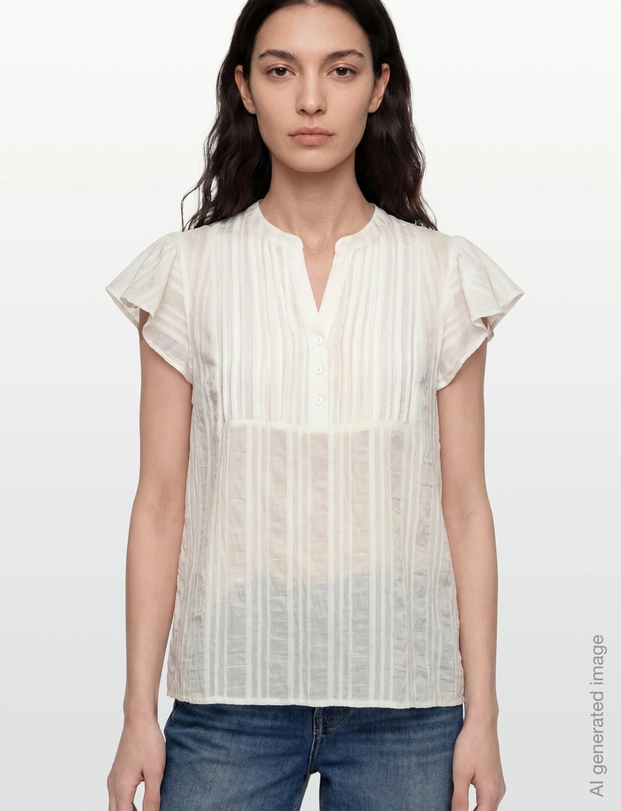 Rosemunde - RWMary SS Top - kortærmede bluser - cloud dancer - 3