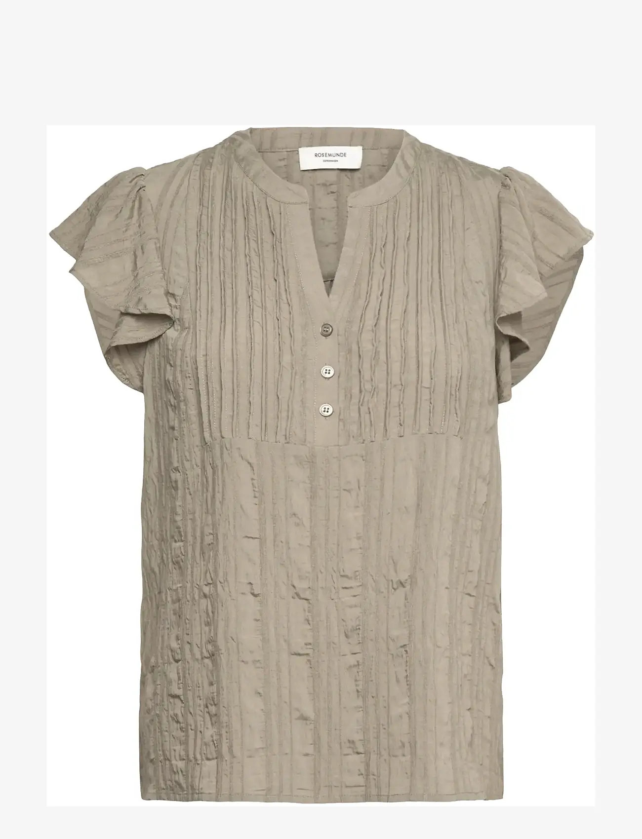 Rosemunde - RWMary SS Top - kortærmede bluser - dried sage - 1