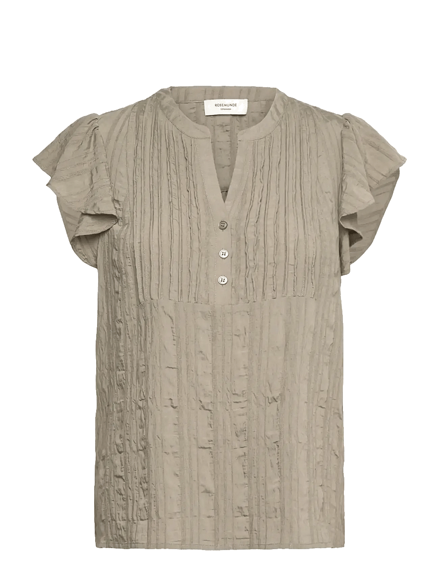 Rosemunde - RWMary SS Top - kurzärmelige blusen - dried sage - 1