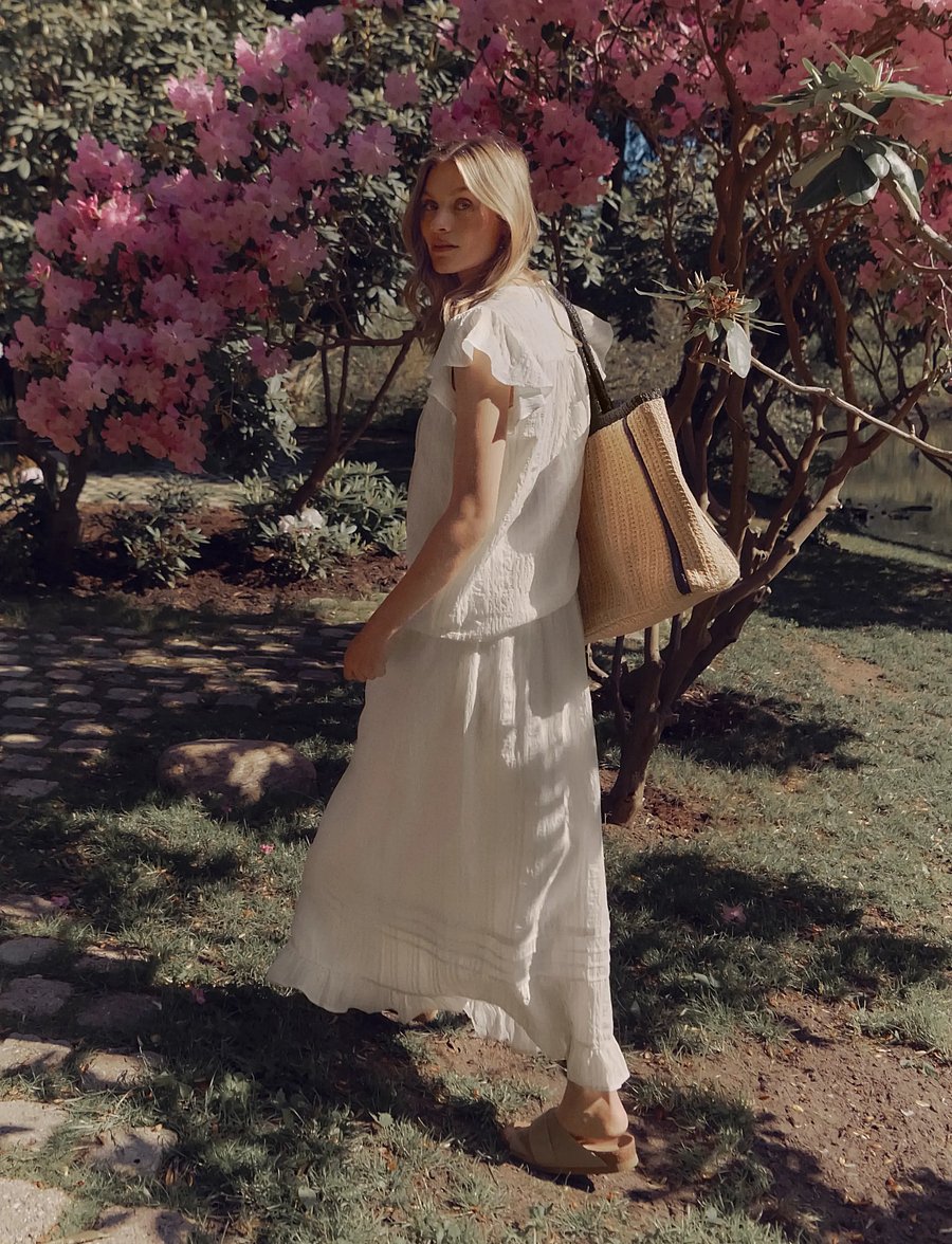 Rosemunde - RWMary MW Maxi Skirt - maxi röcke - cloud dancer - 3