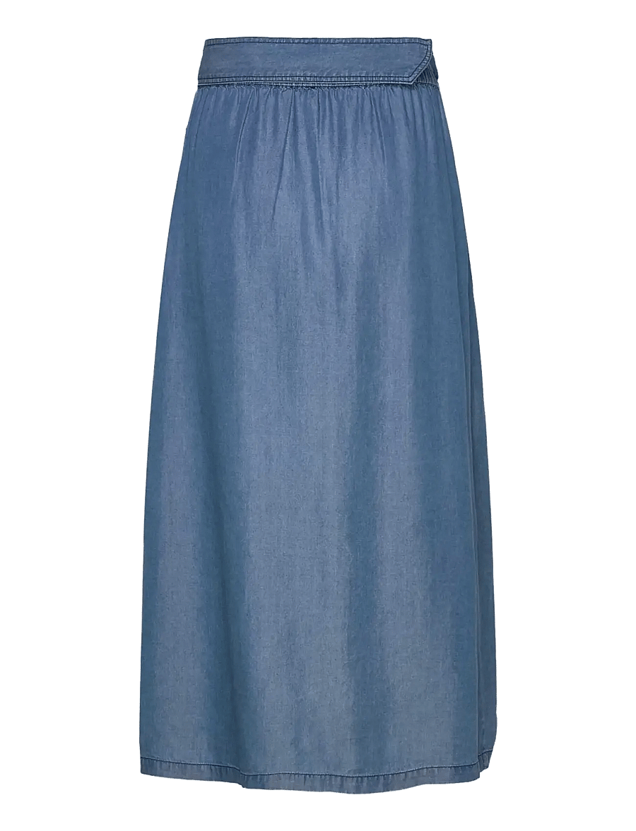Rosemunde - RWDallas MW Midi Skirt - wickelröcke - medium denim blue - 1
