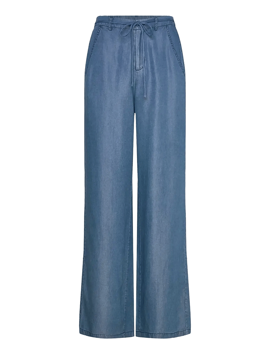 Rosemunde - RWDallas MW Trousers - vida byxor - medium denim blue - 1
