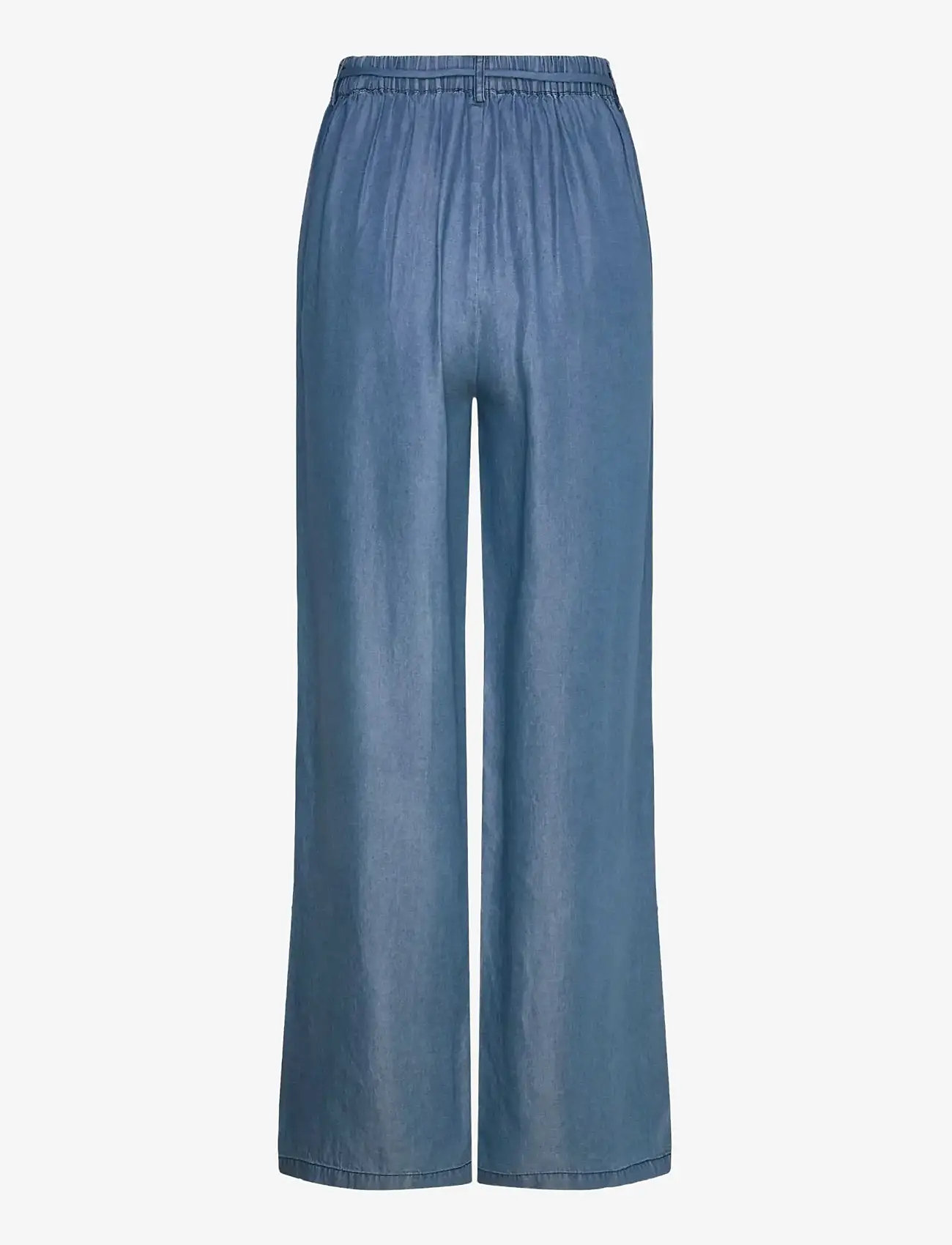 Rosemunde - RWDallas MW Trousers - wide leg trousers - medium denim blue - 1