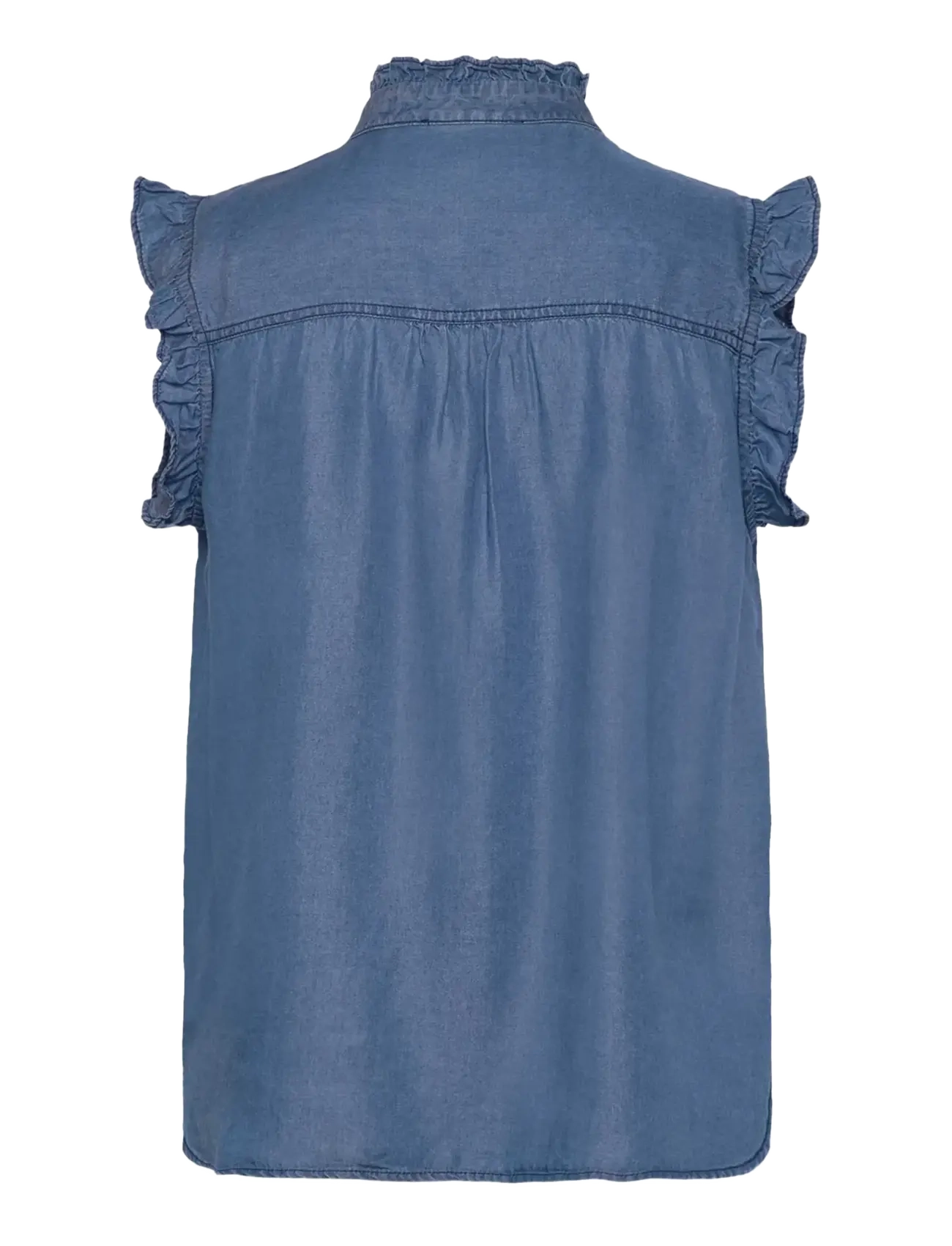 Rosemunde - RWDallas SL Top - Ærmeløse bluser - medium denim blue - 2