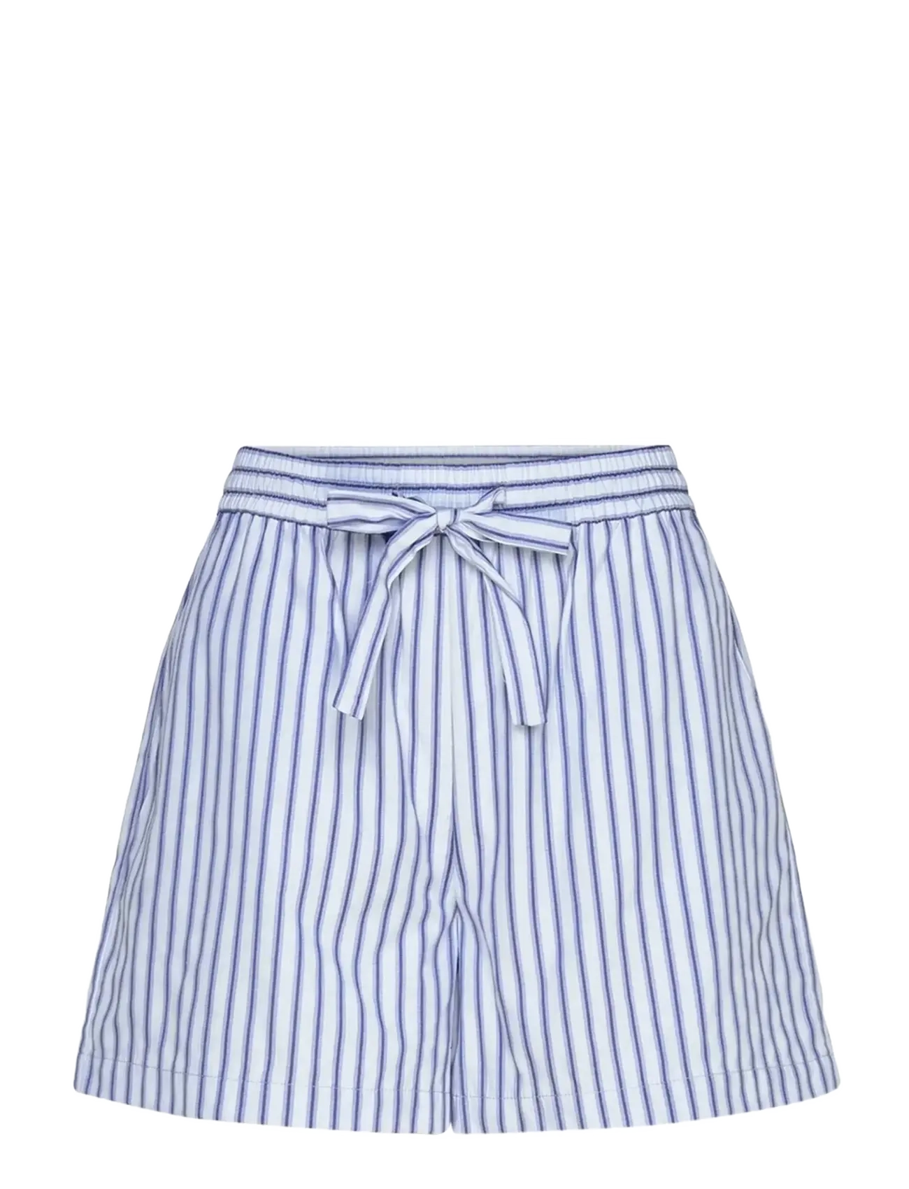 Rosemunde RWUlla MW Shorts - Korte broeken - BABY BLUE STRIPE / white
