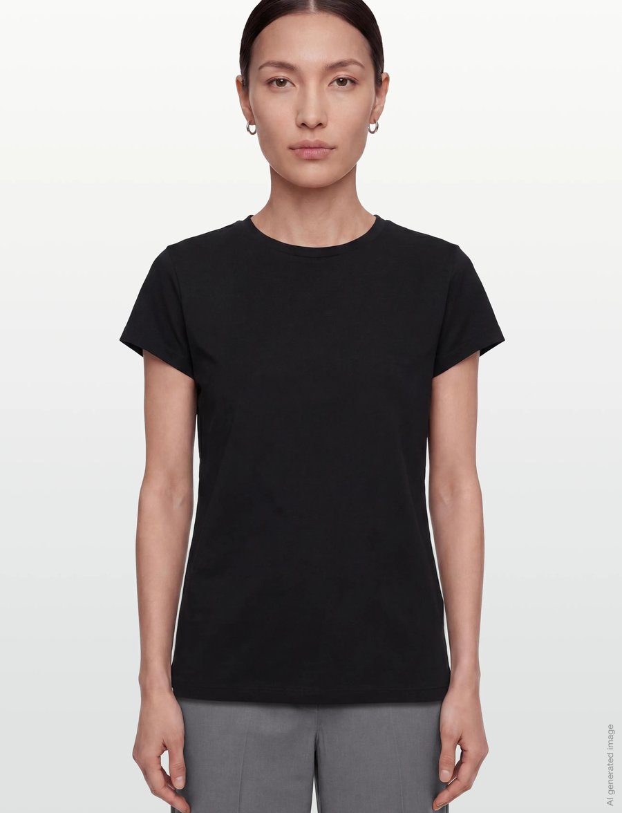 Rosemunde - RWNatali Capsleeve T- shirt - t-shirts - black - 3