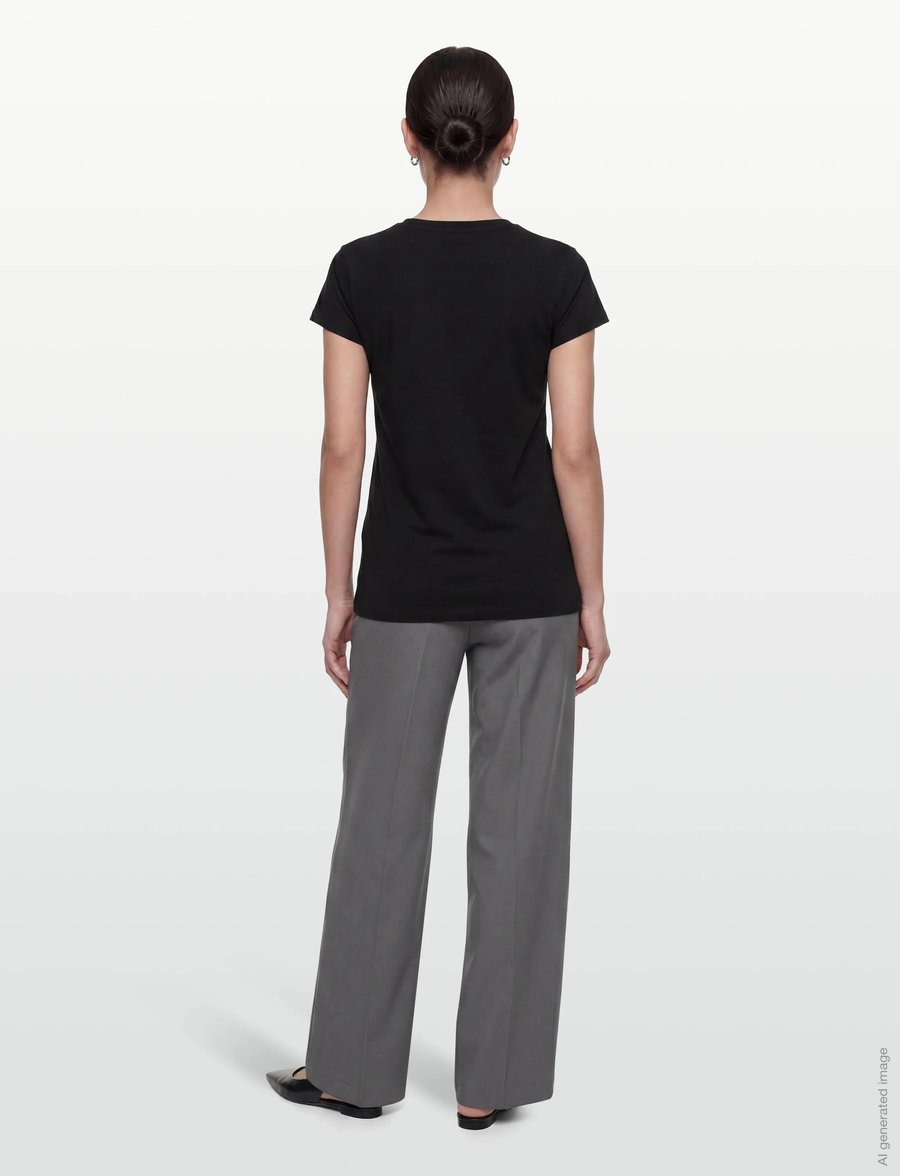 Rosemunde - RWNatali Capsleeve T- shirt - t-shirts - black - 4