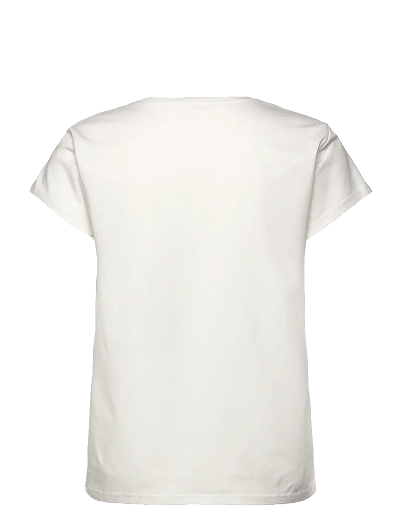 Rosemunde - RWNatali Capsleeve T- shirt - t-särgid - cloud dancer - 1