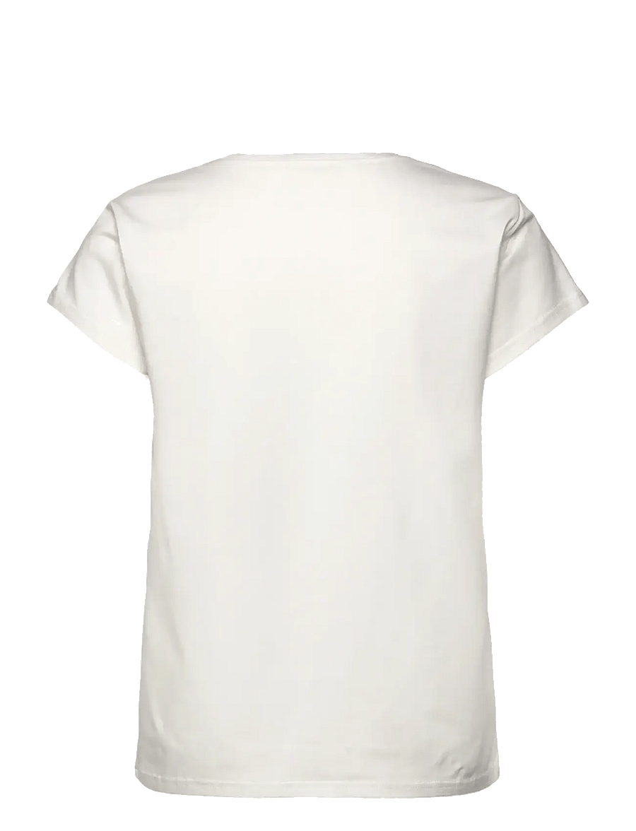 Rosemunde - RWNatali Capsleeve T- shirt - t-särgid - cloud dancer - 2