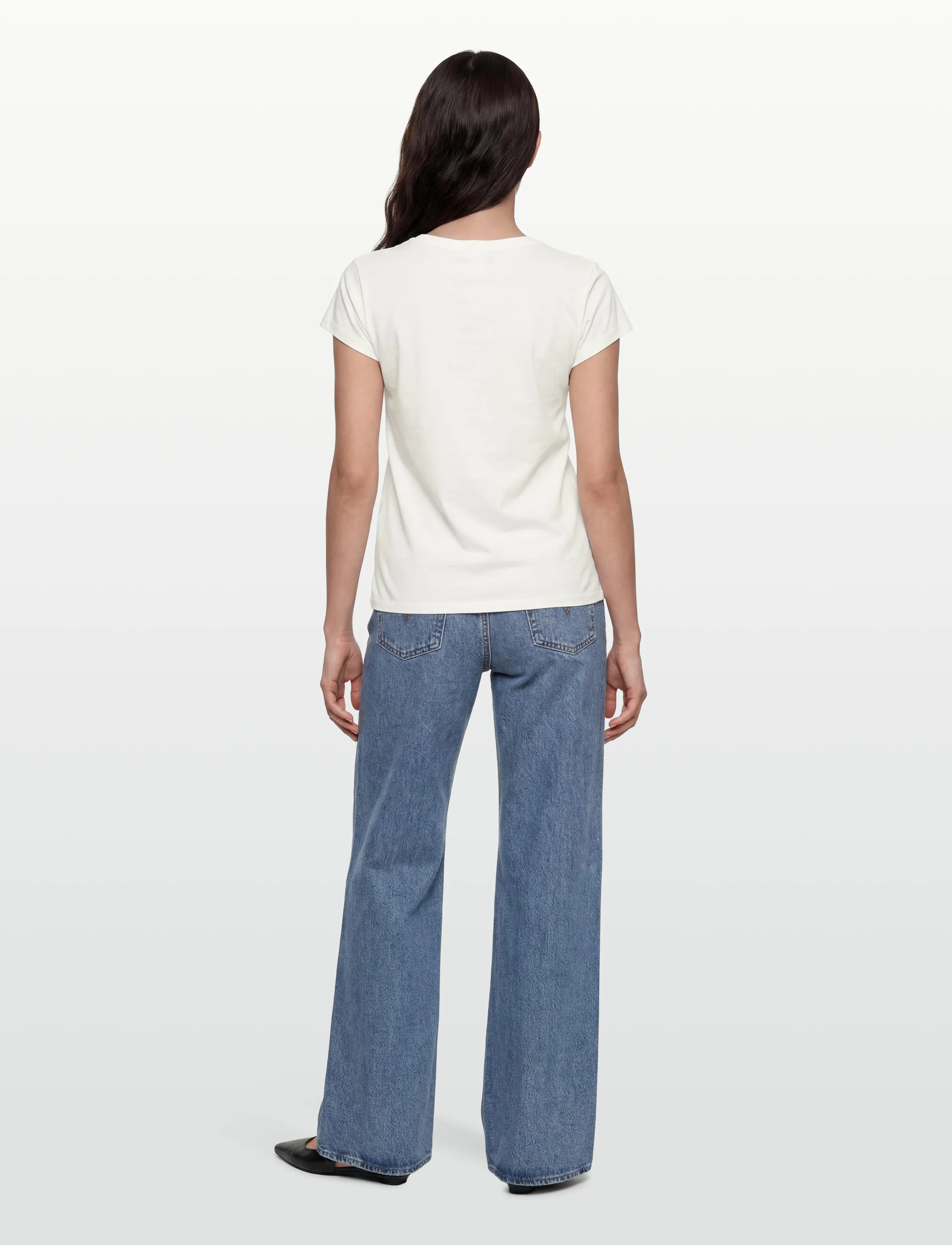 Rosemunde - RWNatali Capsleeve T- shirt - t-shirts - cloud dancer - 4