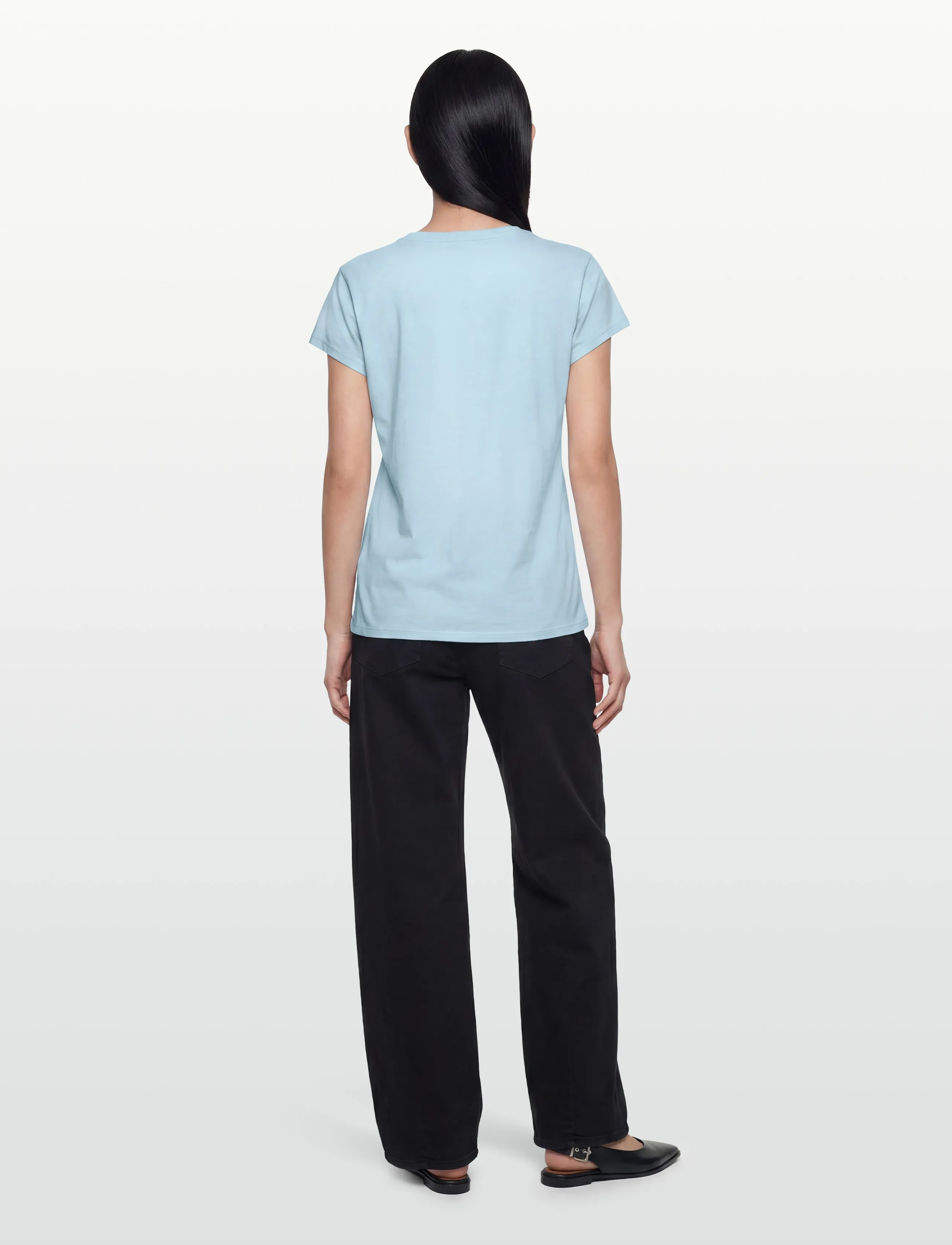 Rosemunde - RWNatali Capsleeve T- shirt - t-särgid - nantucket blue - 4