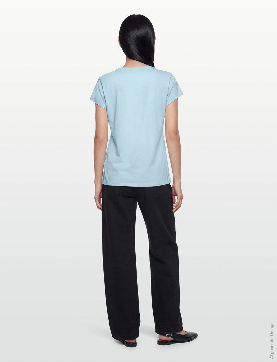 Rosemunde - RWNatali Capsleeve T- shirt - t-särgid - nantucket blue - 4