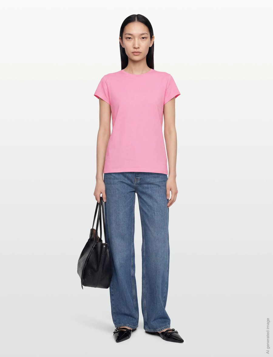 Rosemunde - RWNatali Capsleeve T- shirt - t-särgid - sea pink - 0
