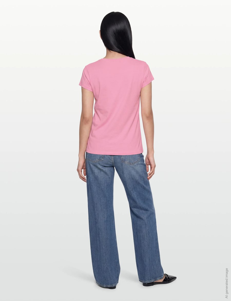 Rosemunde - RWNatali Capsleeve T- shirt - t-särgid - sea pink - 4
