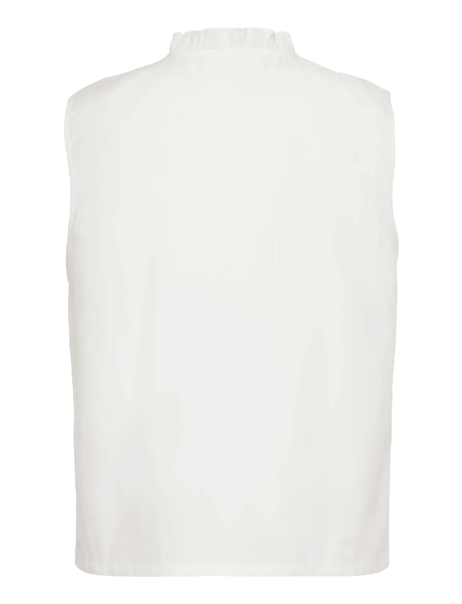 Rosemunde - RWMegan SL Frill Top - Ärmellose blusen - cloud dancer - 2