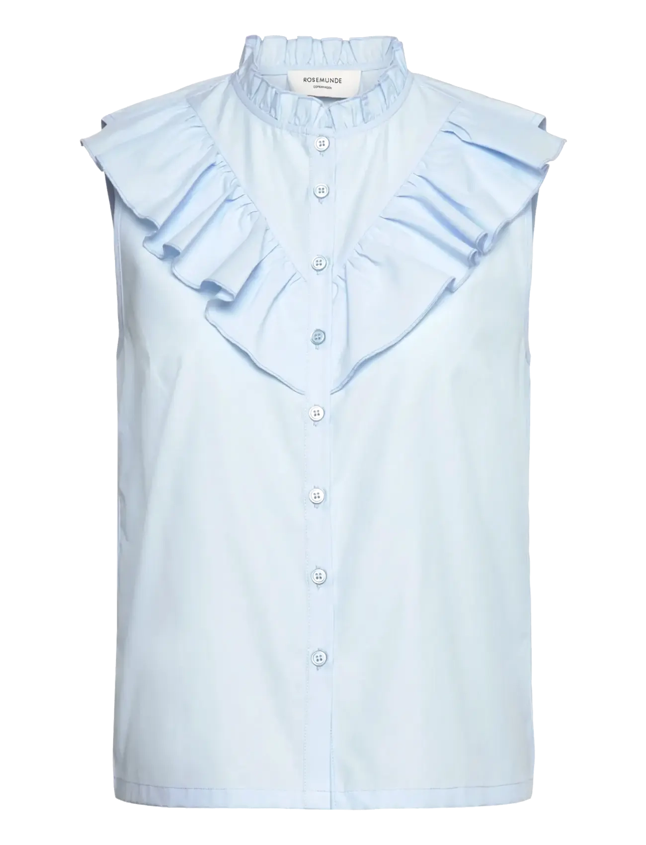 Rosemunde RWMegan SL Frill Top - Ærmeløse bluser - NANTUCKET BLUE / blue