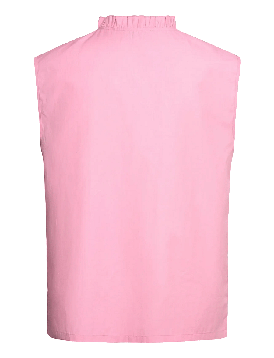 Rosemunde - RWMegan SL Frill Top - sleeveless blouses - sea pink - 2