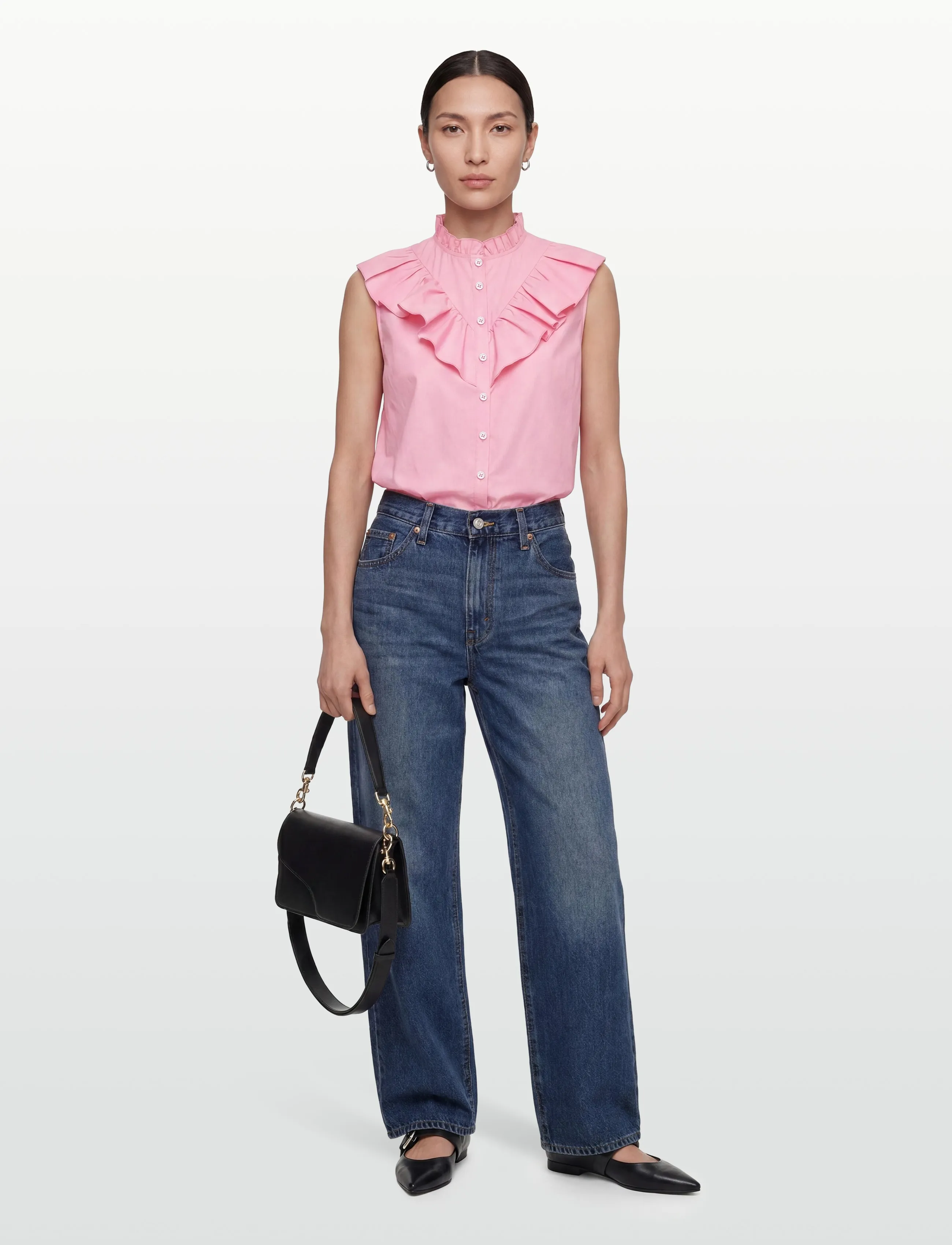 Rosemunde RWMegan SL Frill Top - Blusen - SEA PINK / pink/rose