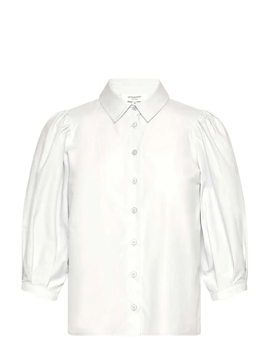 Rosemunde - RWMegan 3/4 Shirt - langärmlige hemden - cloud dancer - 0