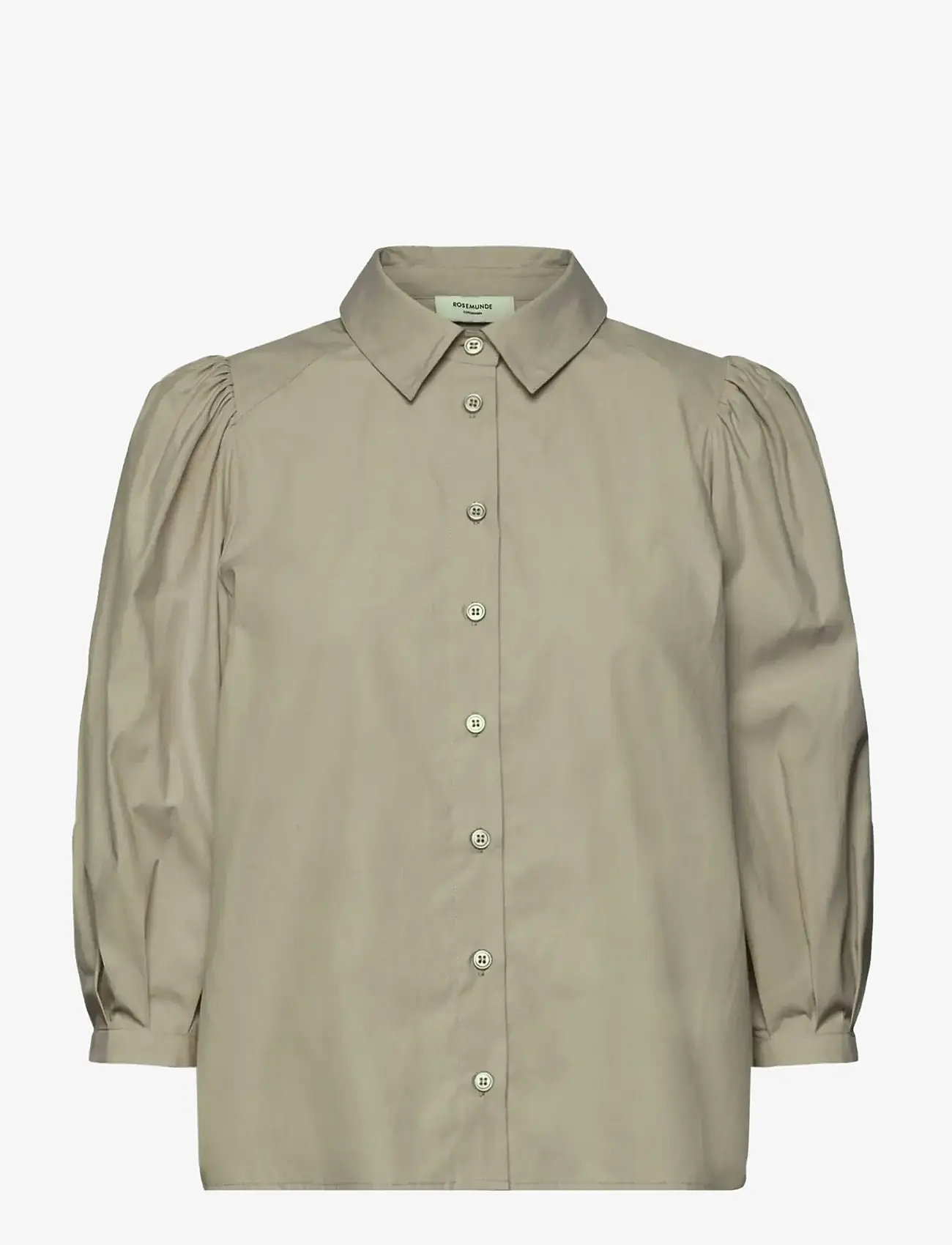 Rosemunde - RWMegan 3/4 Shirt - long-sleeved shirts - dried sage - 0