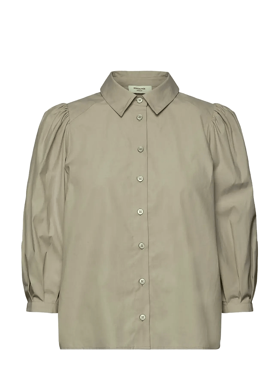 Rosemunde - RWMegan 3/4 Shirt - langärmlige hemden - dried sage - 0