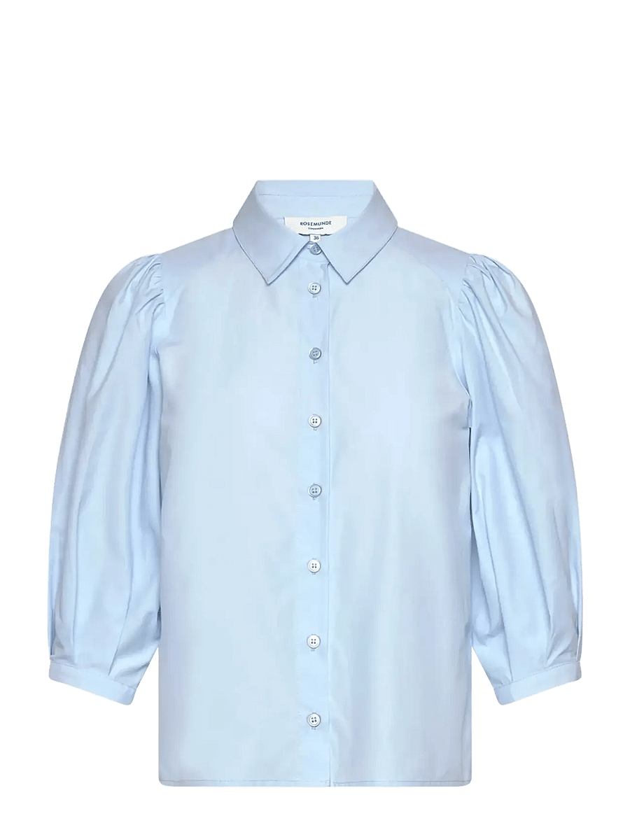Rosemunde - RWMegan 3/4 Shirt - langärmlige hemden - nantucket blue - 1