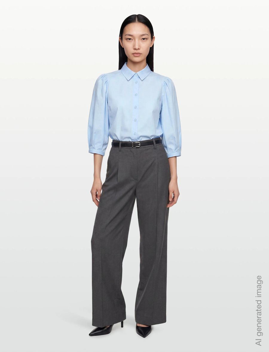 Rosemunde - RWMegan 3/4 Shirt - langärmlige hemden - nantucket blue - 0