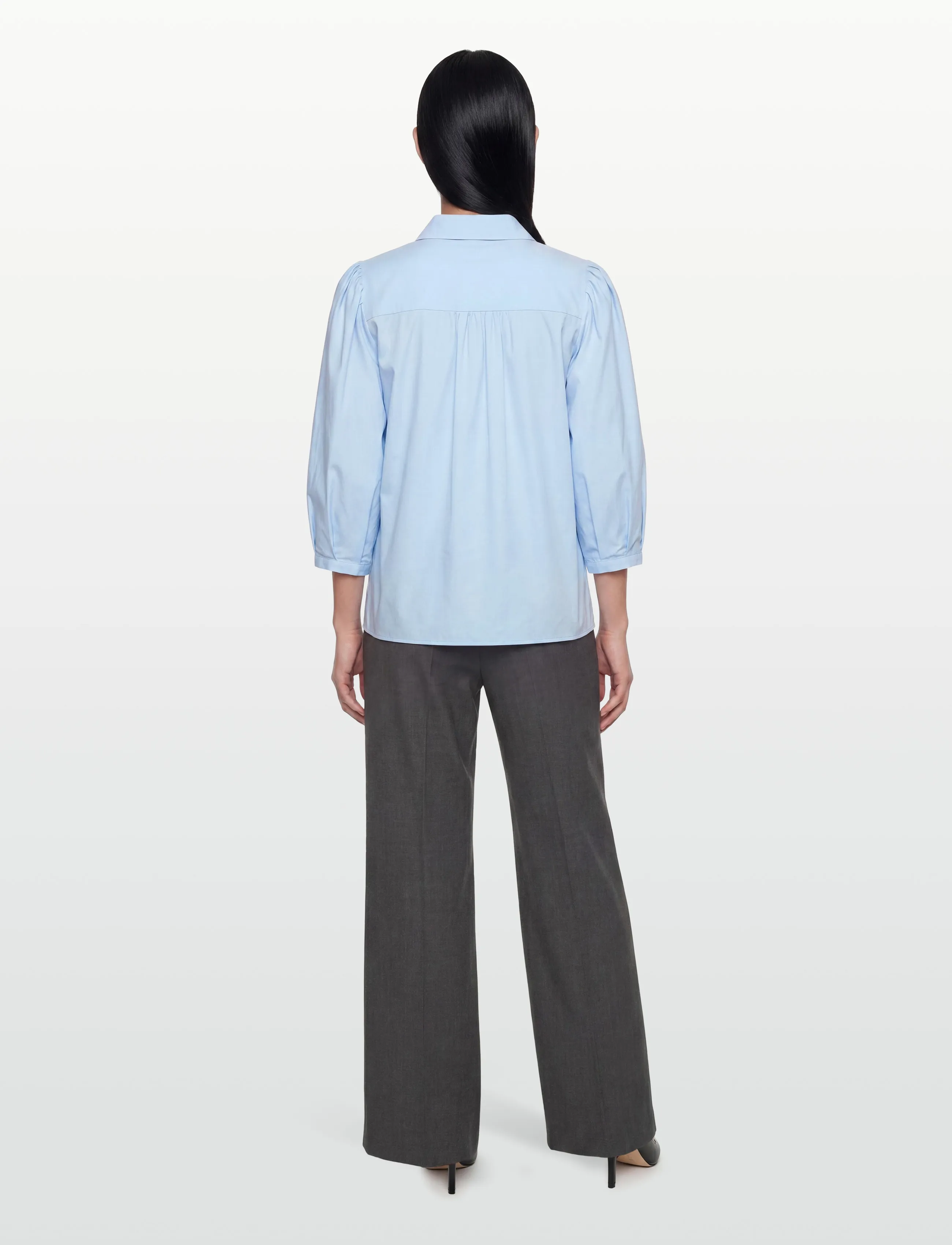 Rosemunde - RWMegan 3/4 Shirt - langærmede skjorter - nantucket blue - 4