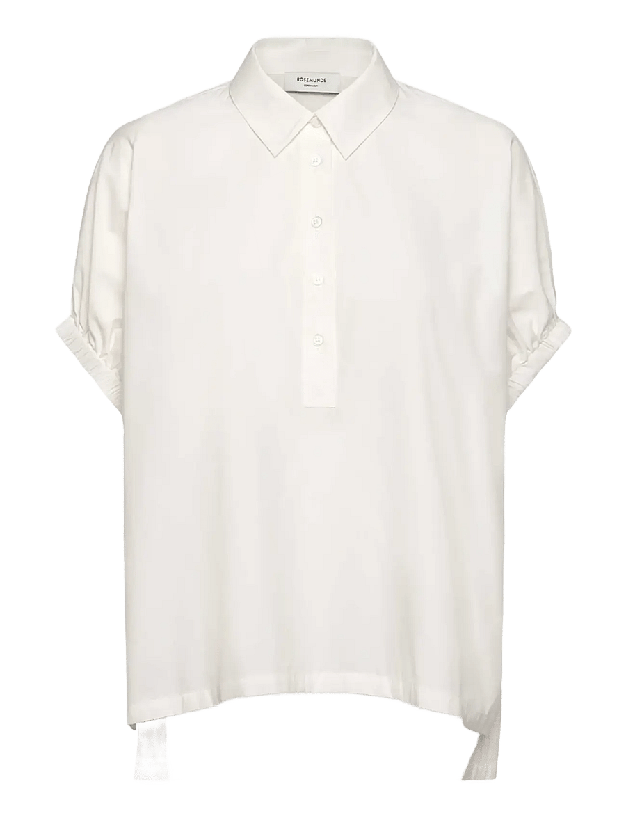 Rosemunde - RWMegan SS Oversize Shirt - kurzärmlige hemden - cloud dancer - 1