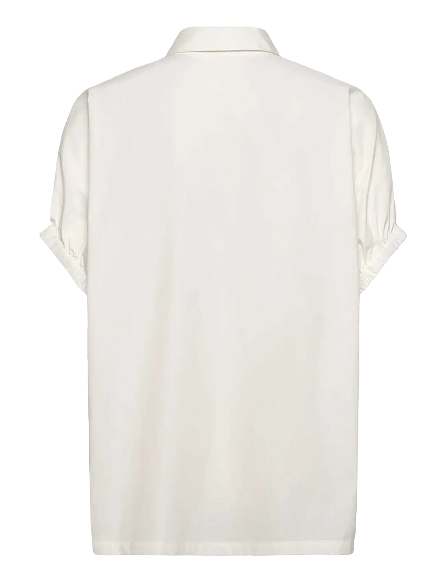 Rosemunde - RWMegan SS Oversize Shirt - kurzärmlige hemden - cloud dancer - 2