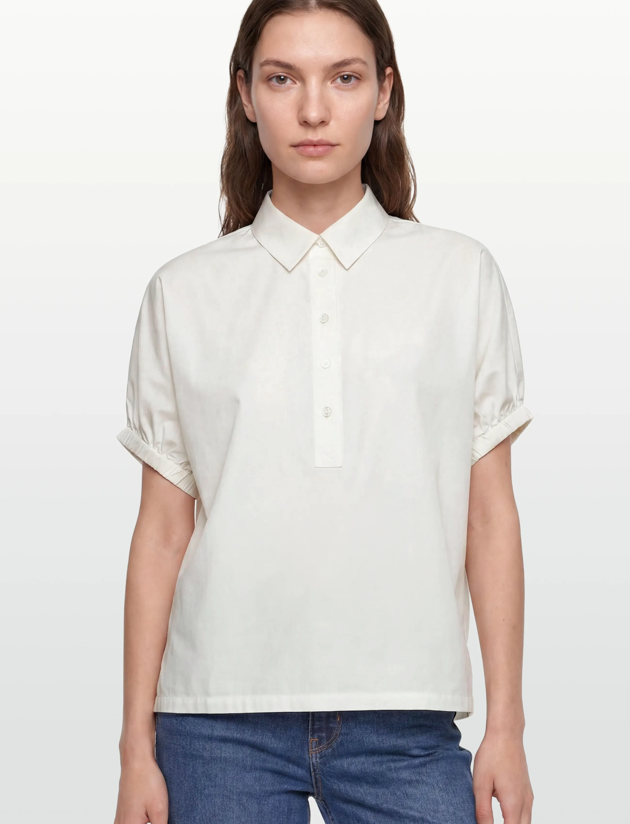 Rosemunde - RWMegan SS Oversize Shirt - kurzärmlige hemden - cloud dancer - 3