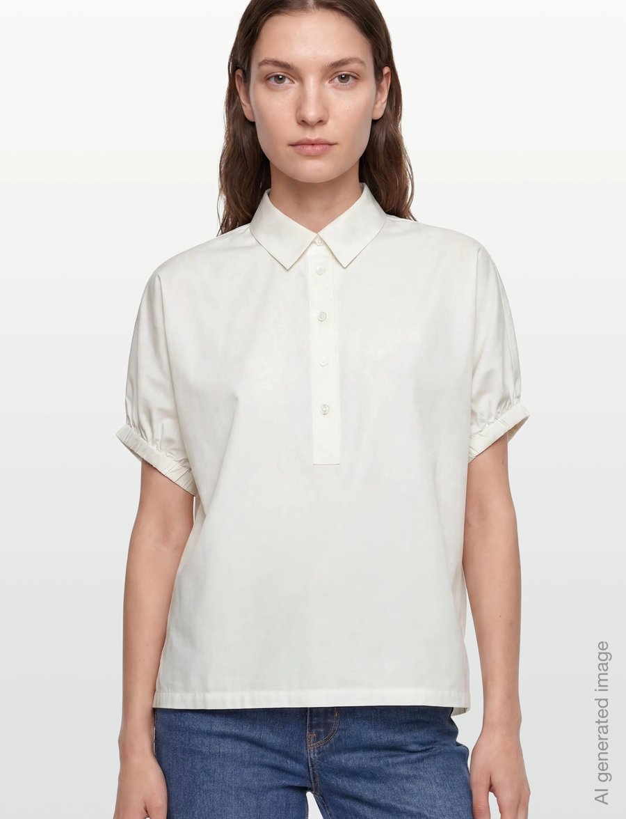 Rosemunde - RWMegan SS Oversize Shirt - kurzärmlige hemden - cloud dancer - 3