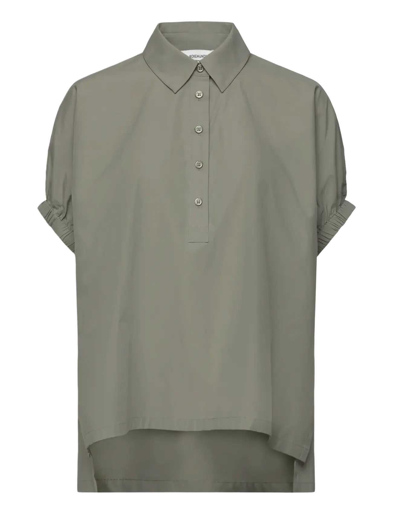 Rosemunde RWMegan SS Oversize Shirt - Shirts - DRIED SAGE / khaki/green