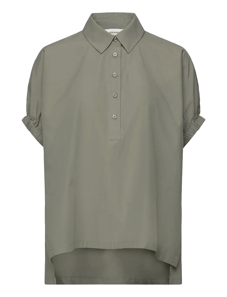 Rosemunde - RWMegan SS Oversize Shirt - overhemden met korte mouwen - dried sage - 1