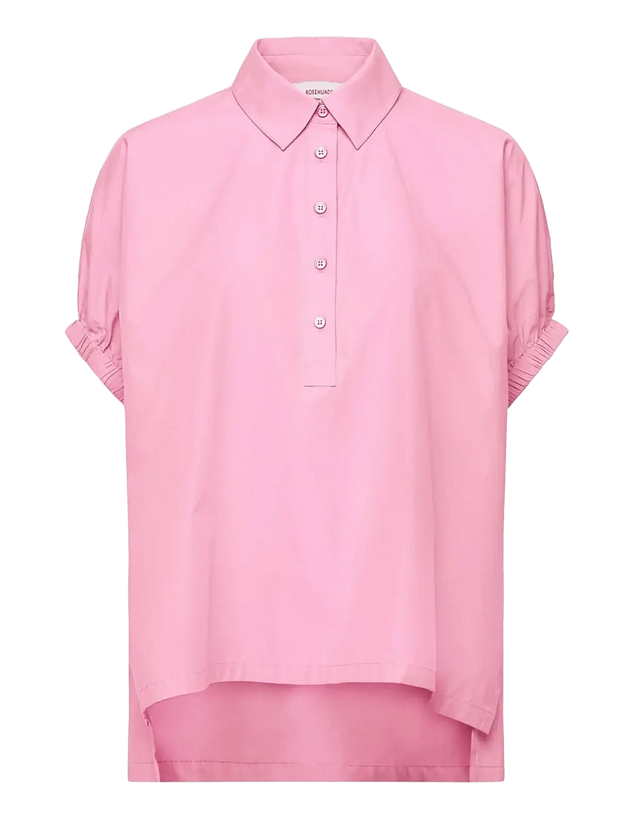 Rosemunde - RWMegan SS Oversize Shirt - kurzärmlige hemden - sea pink - 0