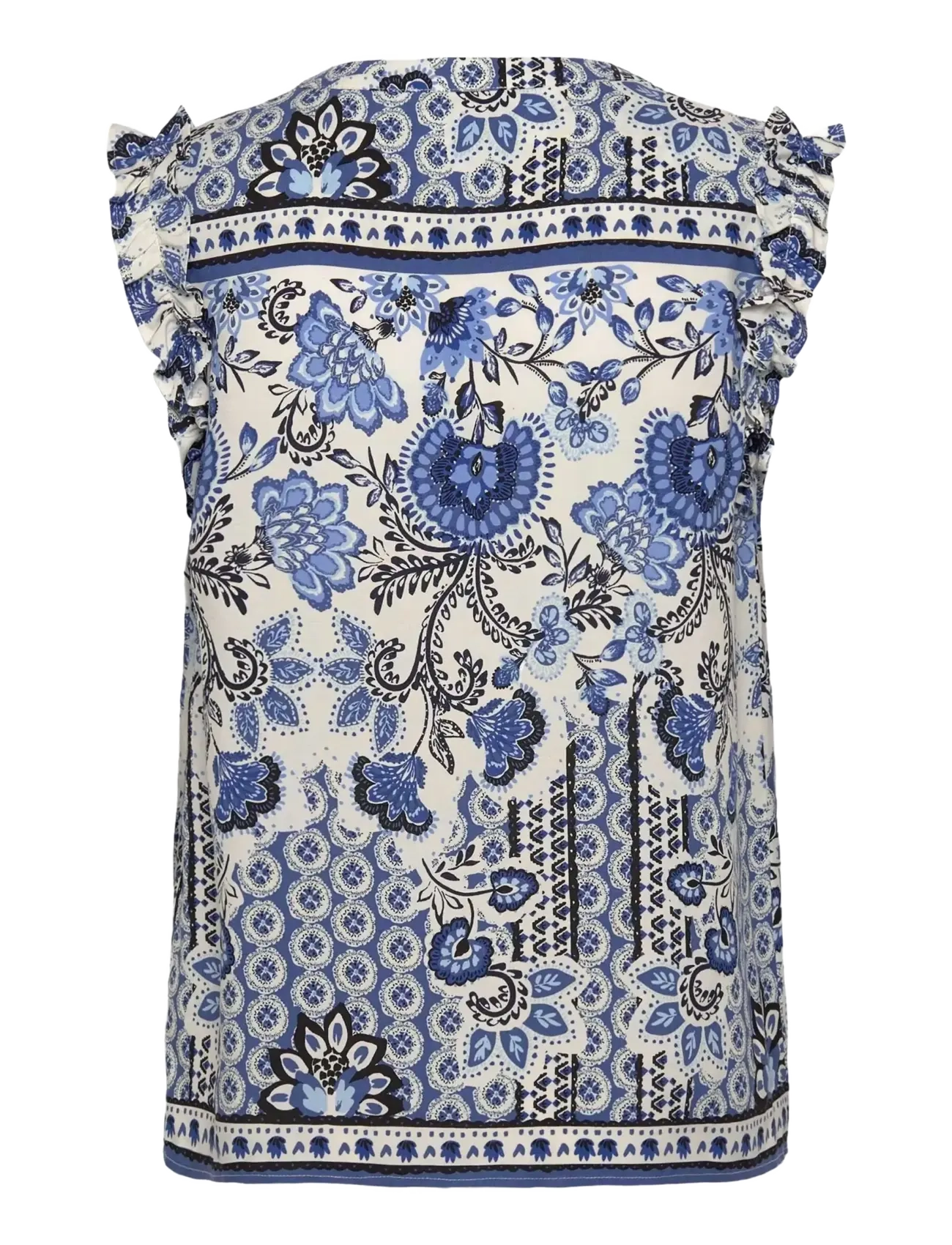 Rosemunde - RWElif SL Top - Ærmeløse bluser - blue boho print - 2