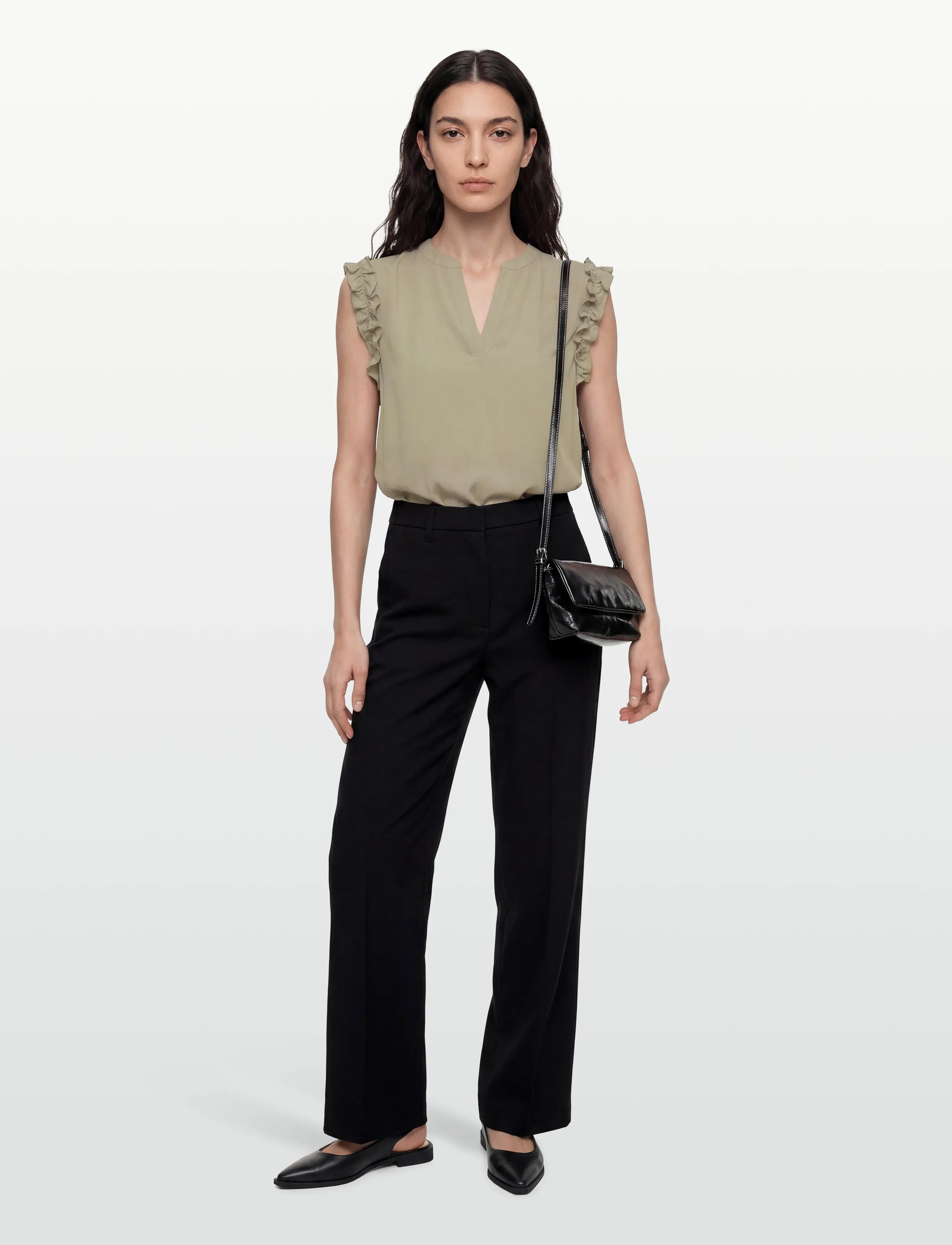 Rosemunde RWElif SL Top - Blusen - DRIED SAGE / khaki/green