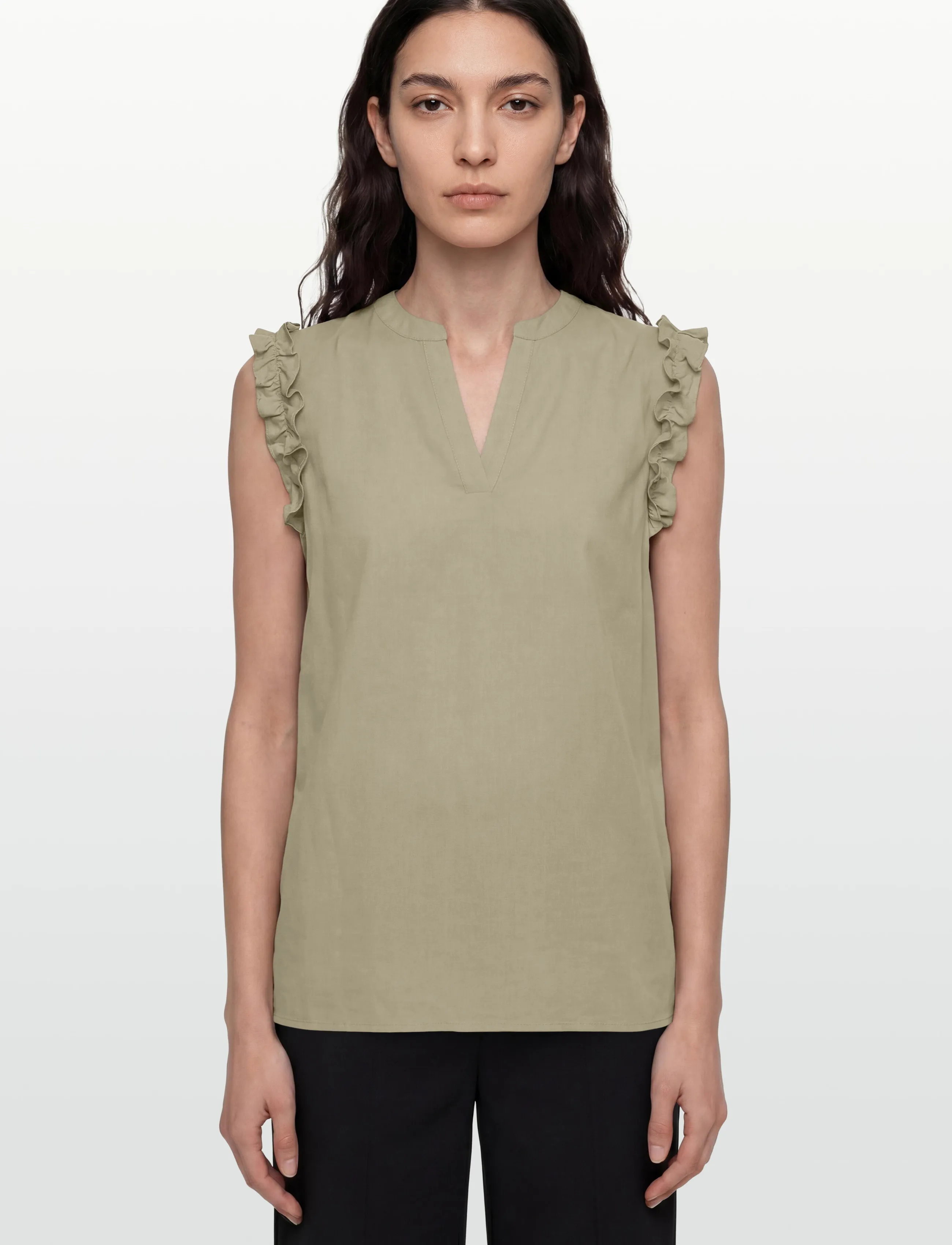 Rosemunde - RWElif SL Top - Ärmellose blusen - dried sage - 3