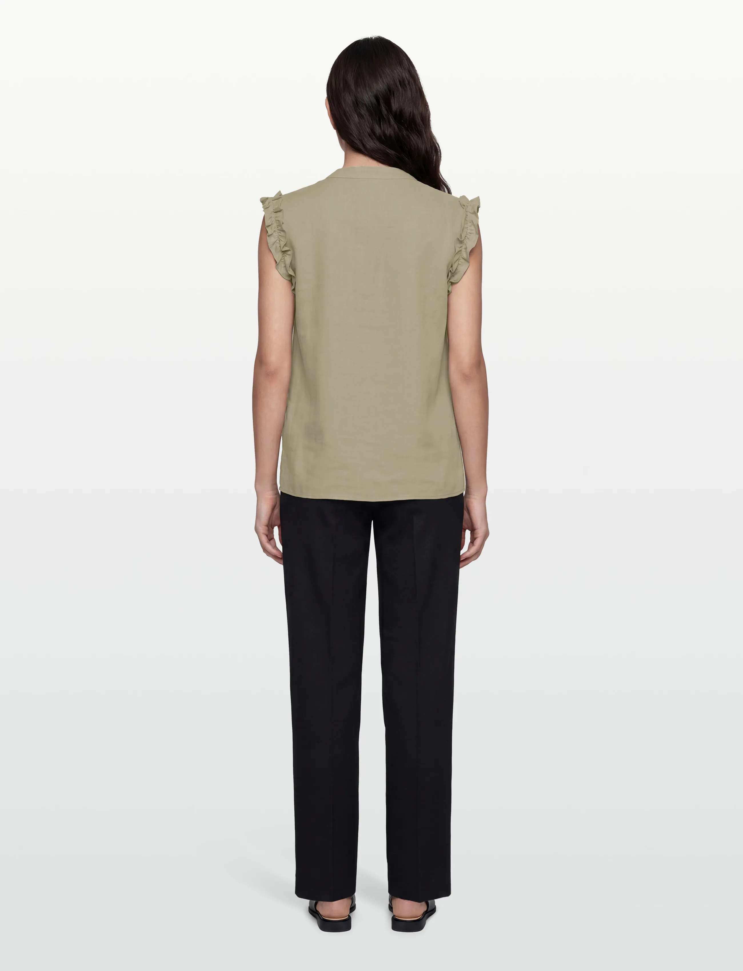 Rosemunde - RWElif SL Top - Ärmellose blusen - dried sage - 4