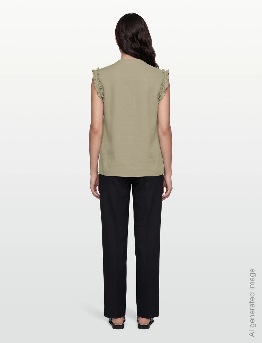 Rosemunde - RWElif SL Top - Ærmeløse bluser - dried sage - 4