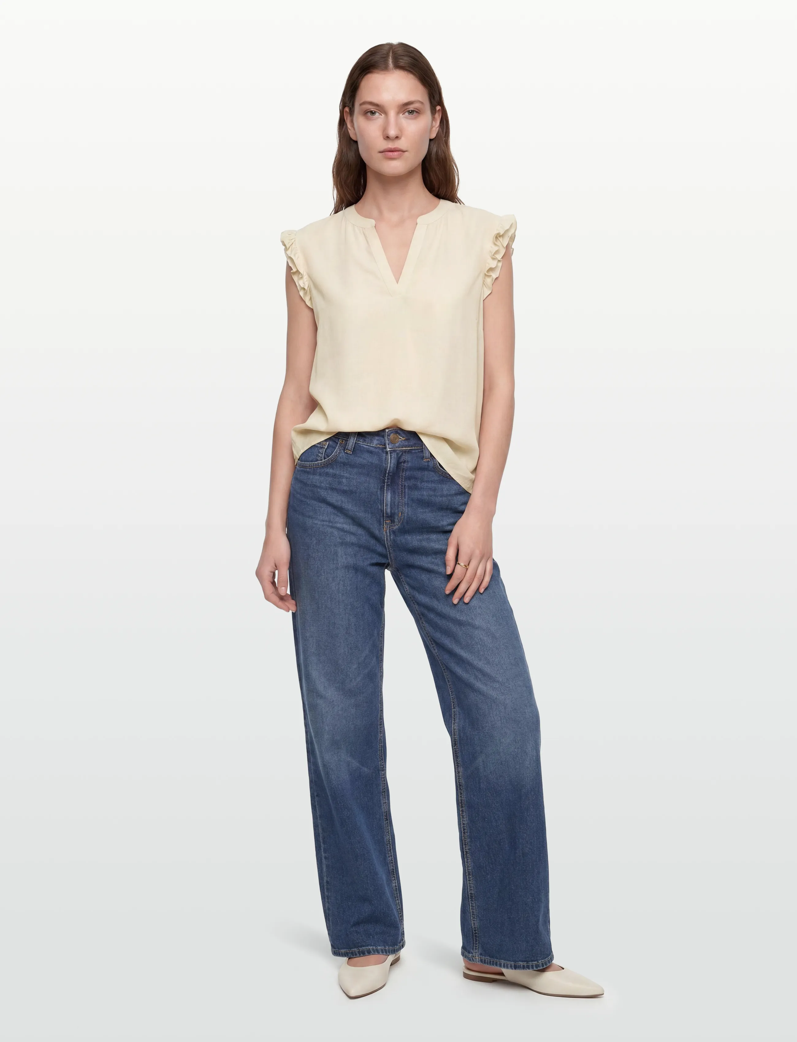 Rosemunde RWElif SL Top - Blusen - TURTLEDOVE / cream