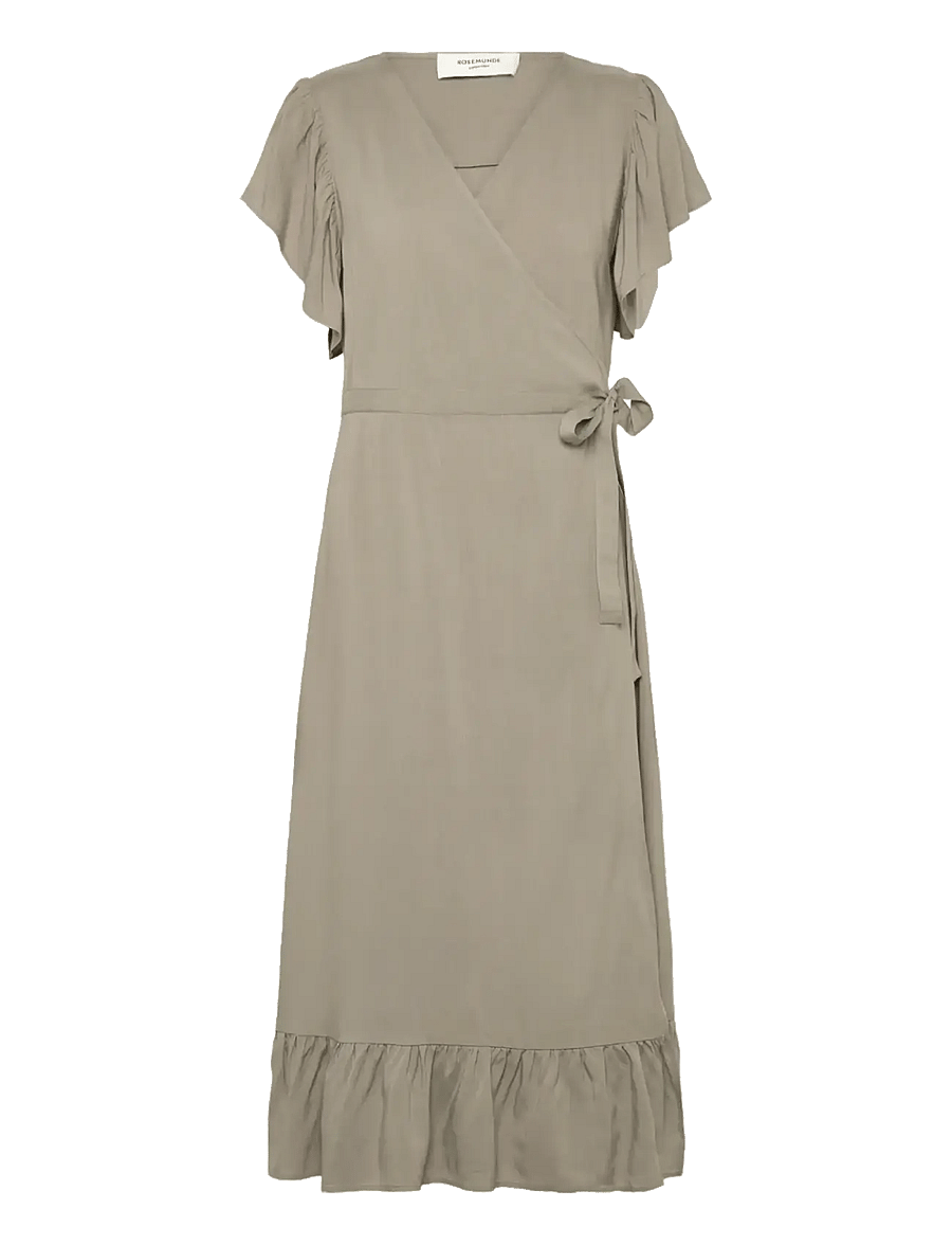 Rosemunde - RWElif SS Midi Wrap Dress - sukienki letnie - dried sage - 1