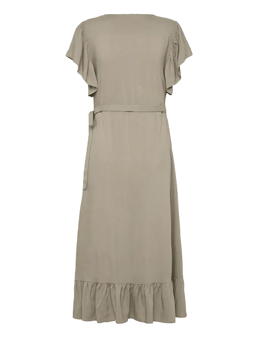 Rosemunde - RWElif SS Midi Wrap Dress - sukienki letnie - dried sage - 2