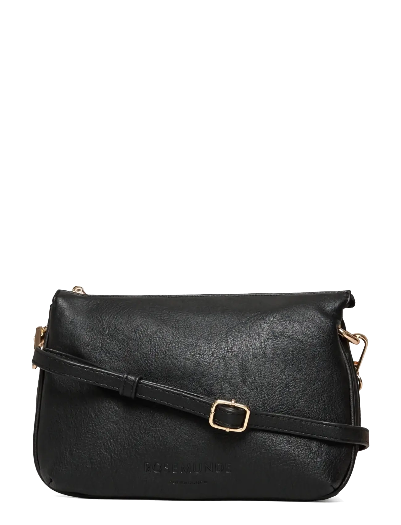 Rosemunde RBAndora 3 Room Small Shoulder bag - Axelremsväskor - BLACK GOLD / black