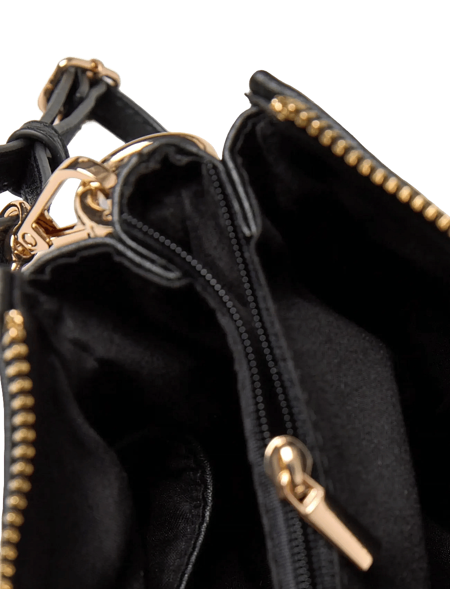 Rosemunde - RBAndora 3 Room Small Shoulder bag - everyday style - black gold - 4
