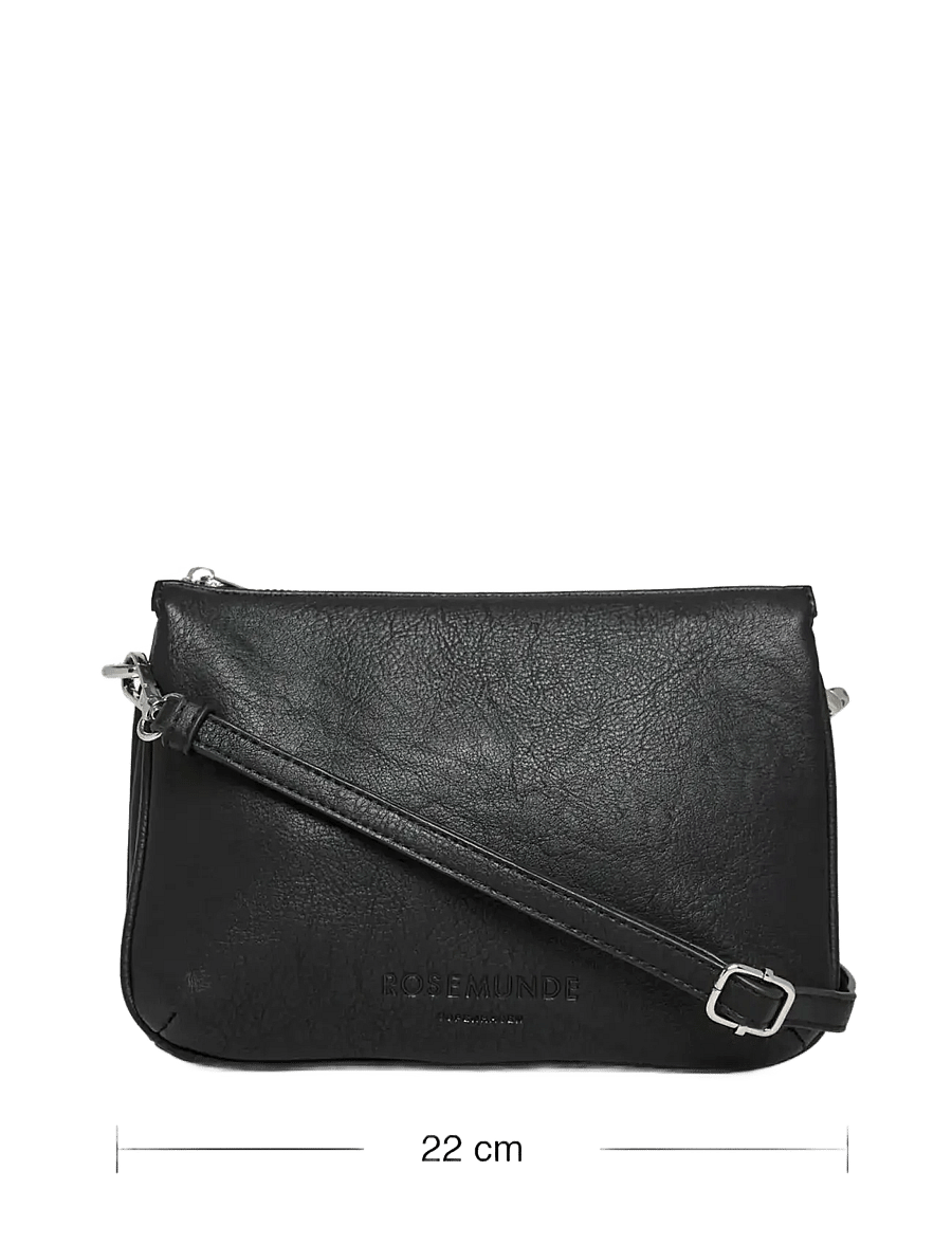 Rosemunde - RBAndora 3 Room Small Shoulder bag - alltags-style - black silver - 2