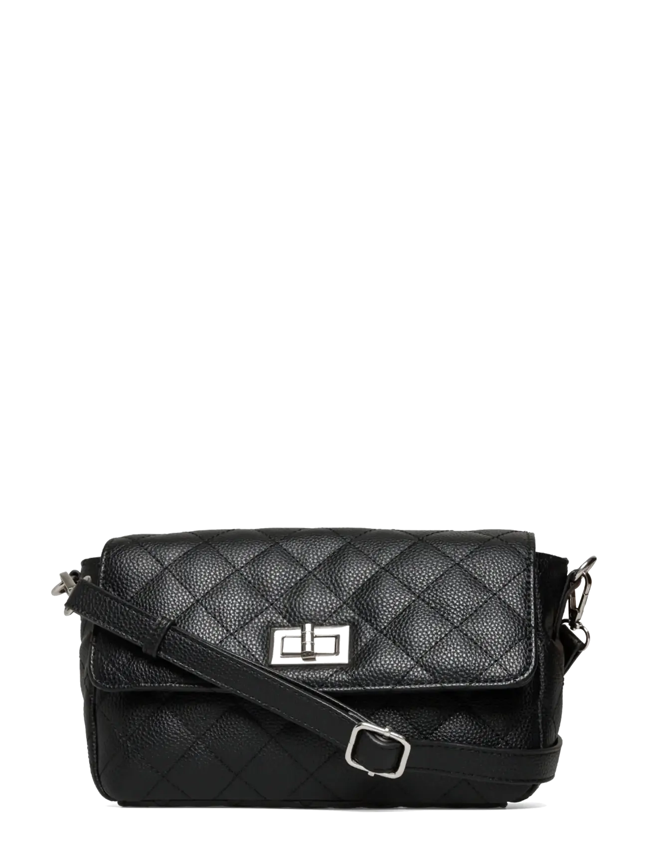 Rosemunde RBSanya Small Quilted Shoulder Bag - Väskor - BLACK SILVER / black